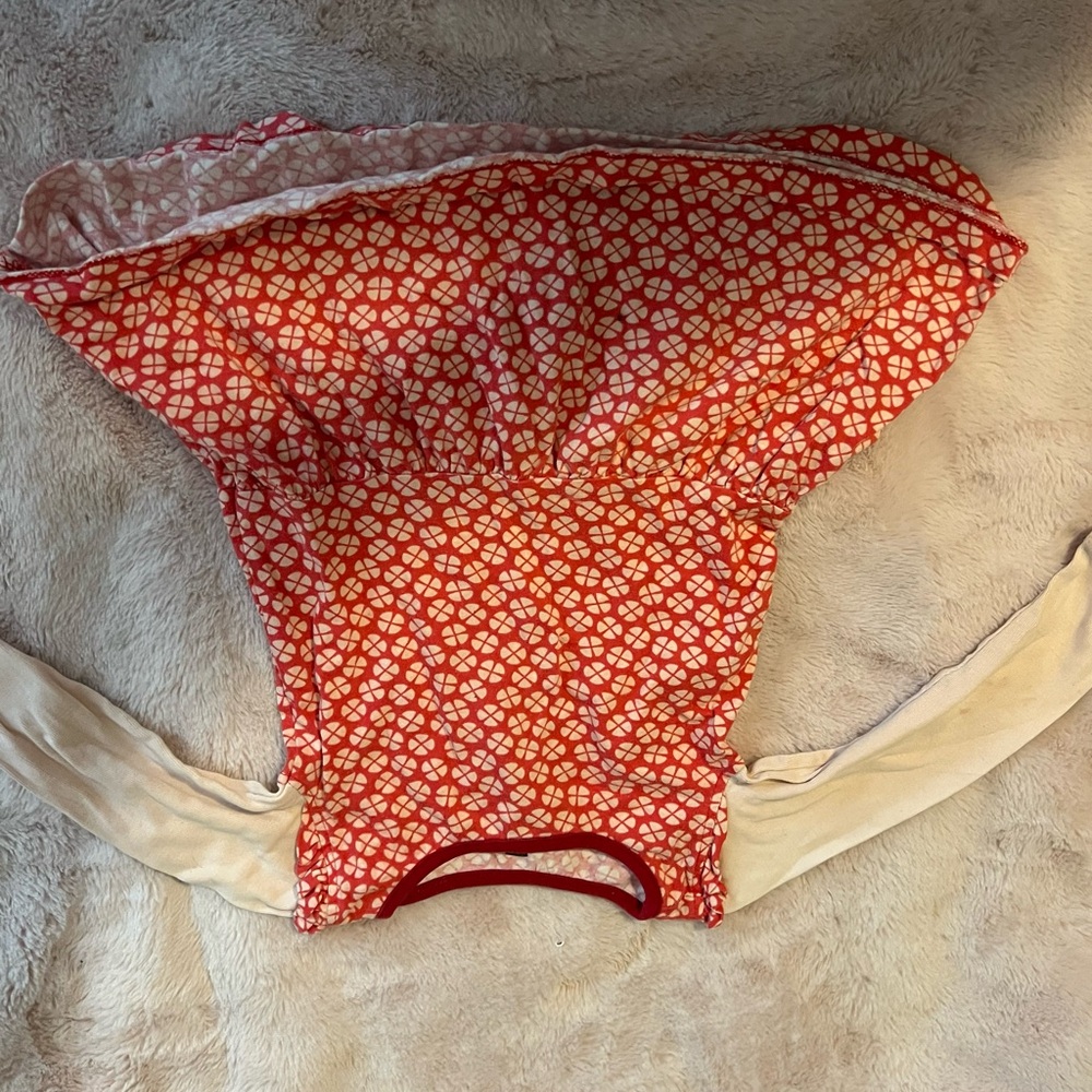 Tea Collection Red and White Baby Onesie